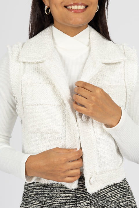 Chaleco Trish - Perla