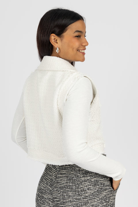 Chaleco Trish - Perla