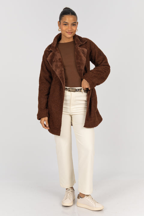 ⁠Abrigo Angie - Chocolate