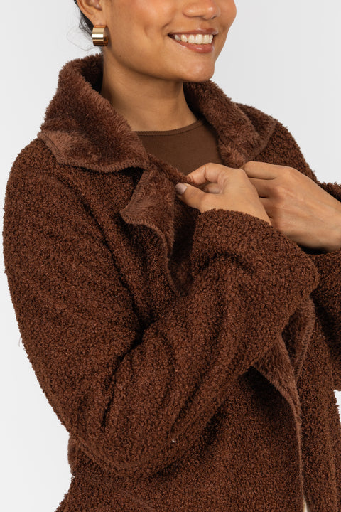 ⁠Abrigo Angie - Chocolate