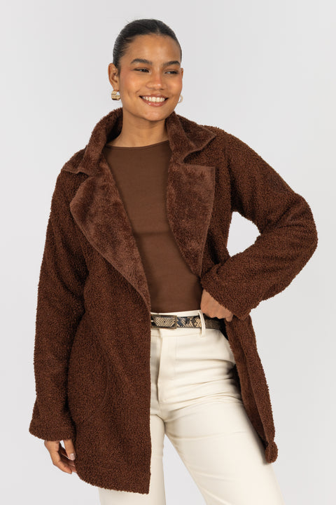 ⁠Abrigo Angie - Chocolate