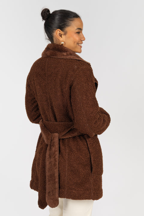 ⁠Abrigo Angie - Chocolate