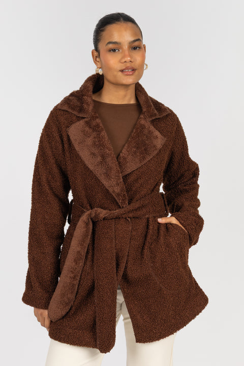 ⁠Abrigo Angie - Chocolate