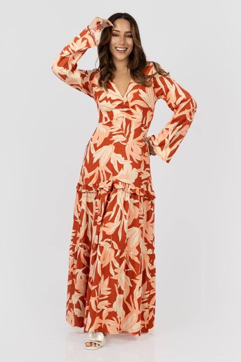 Vestido Isabel - Lacre