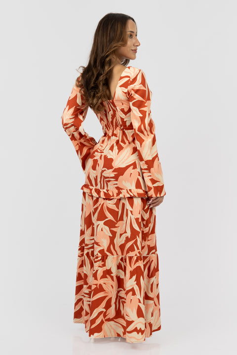 Vestido Isabel - Lacre