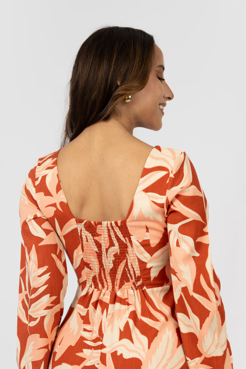 Vestido Isabel - Lacre