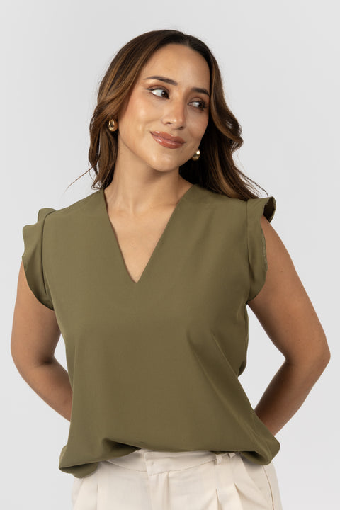 Blusa Gaela - Verde Olivo