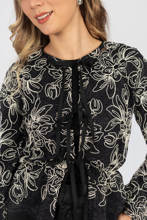 Blusa Lois - Negro Bordado