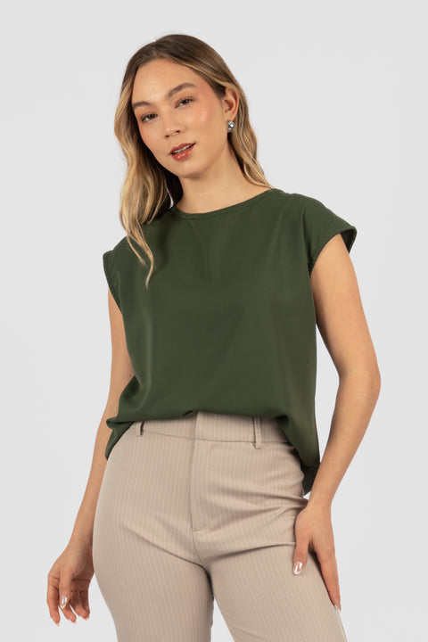 Blusa Eliana - Verde Olivo
