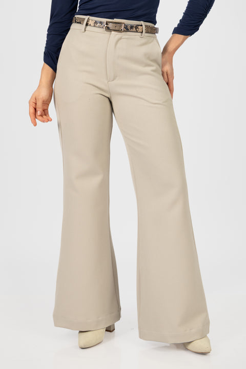 ⁠Pantalón Vanessa -  Beige Humo