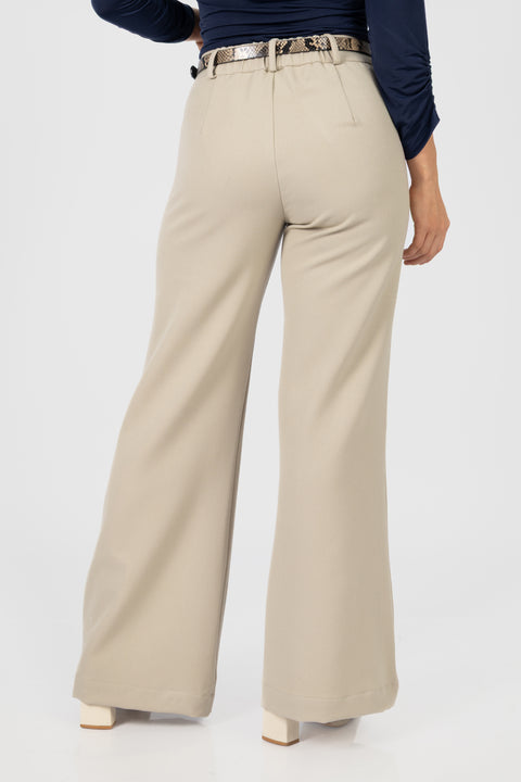 ⁠Pantalón Vanessa -  Beige Humo