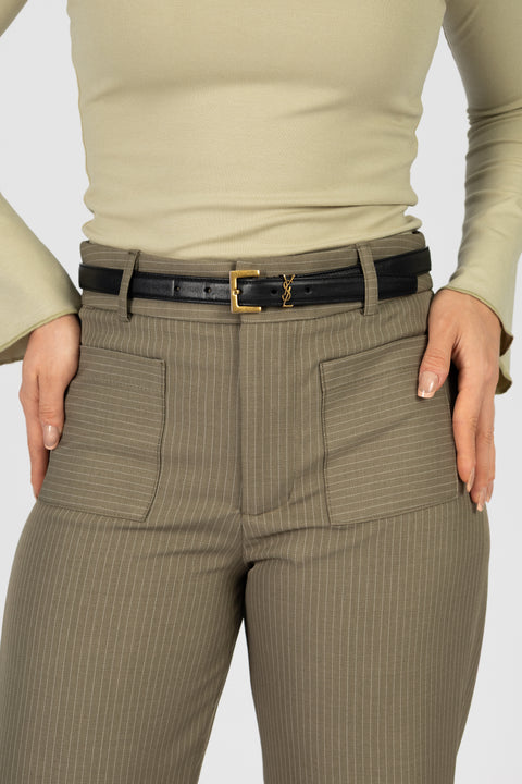 Pantalon Renata - Rayas Verde Olivo