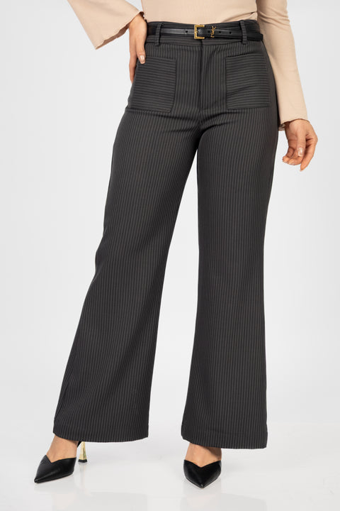 Pantalon Renata - Rayas Plomo