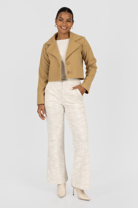 Abrigo Corto Donna - Mostaza