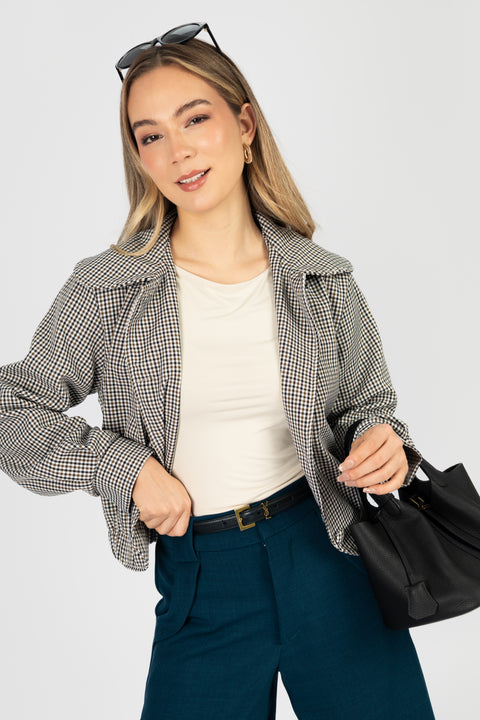 Chaqueta Victoria - Cuadros Verde Olivo