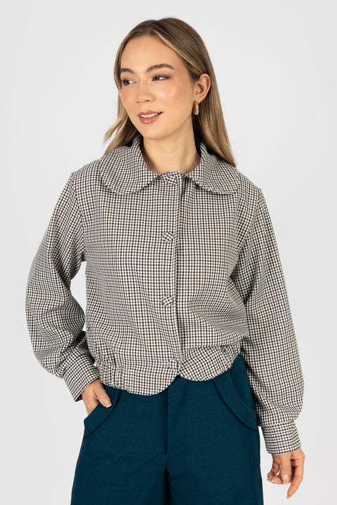 Chaqueta Victoria - Cuadros Verde Olivo