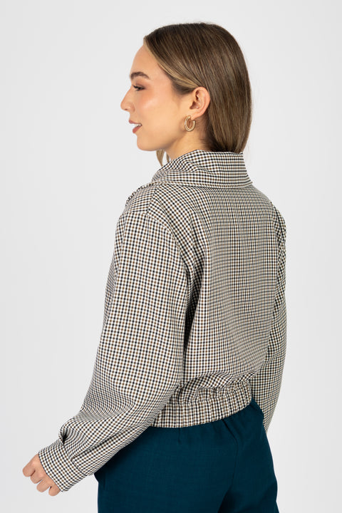 Chaqueta Victoria - Cuadros Verde Olivo