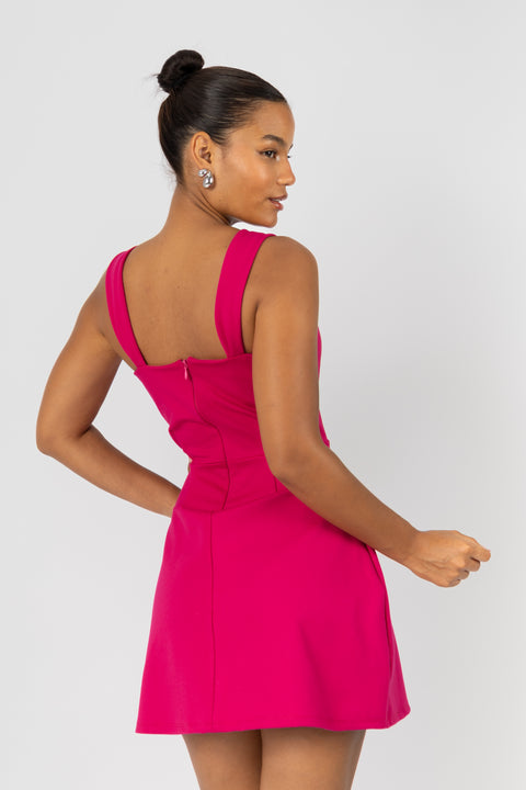 Vestido Dalia - Fucsia