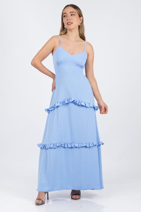 Vestido Catalina - Celeste