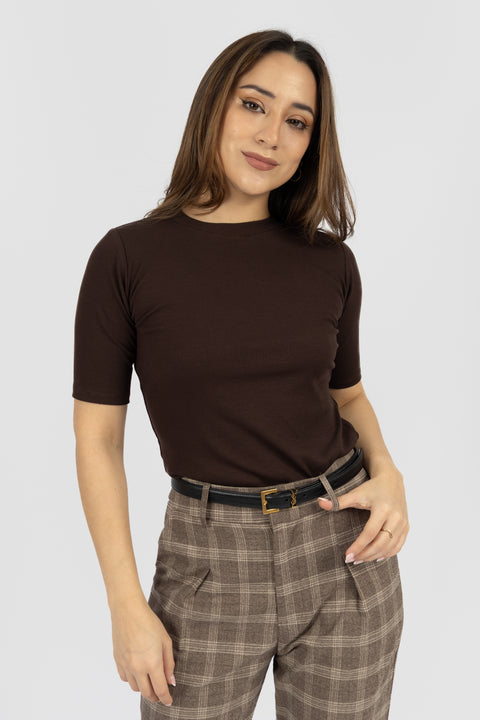 Polo Belén - Marrón Chocolate