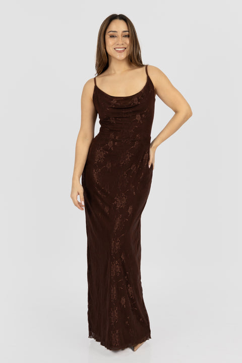 Vestido Ariana - Marron Chocolate