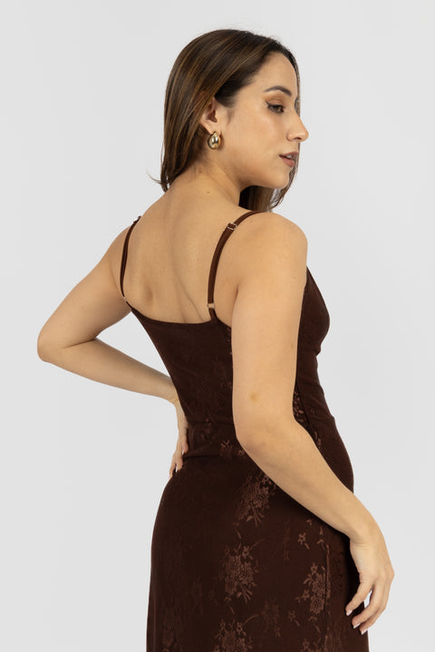 Vestido Ariana - Marron Chocolate
