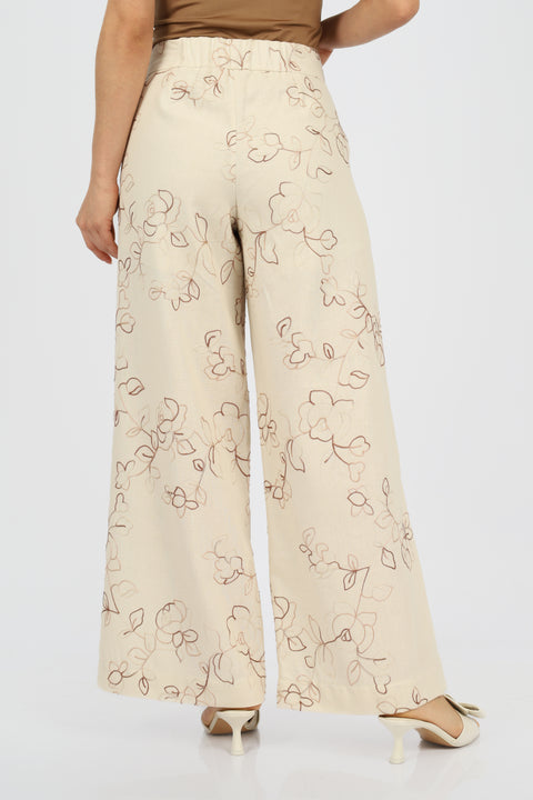 Pantalón Flavia - Crema