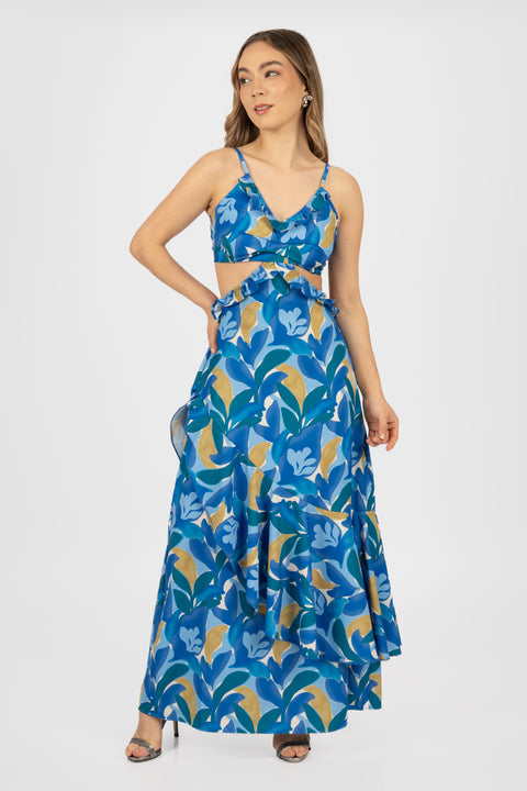 Vestido Brandy - Azul