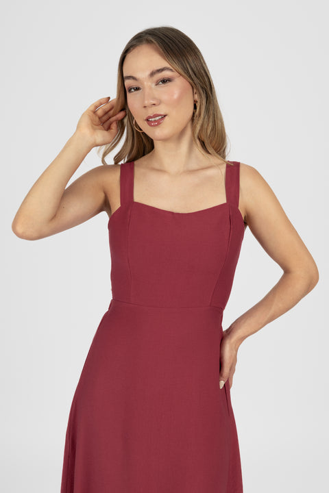 Vestido Tatty - Vino