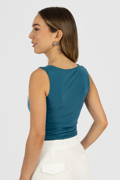 Top Isabella - Turquesa