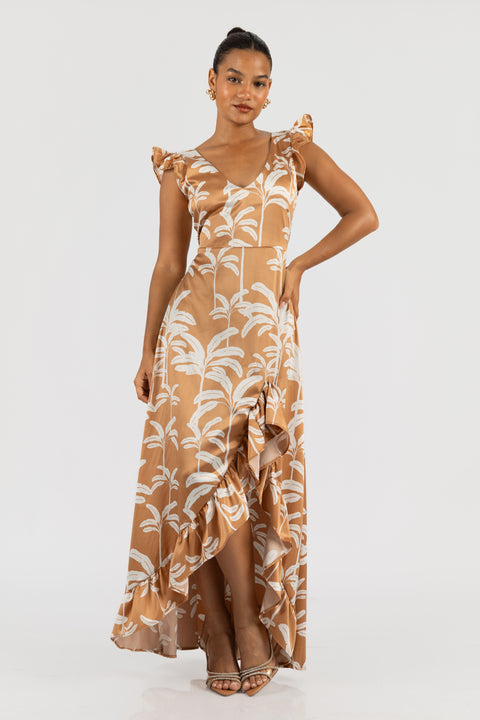 Vestido Lisa - Champagne