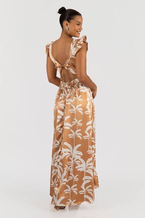 Vestido Lisa - Champagne