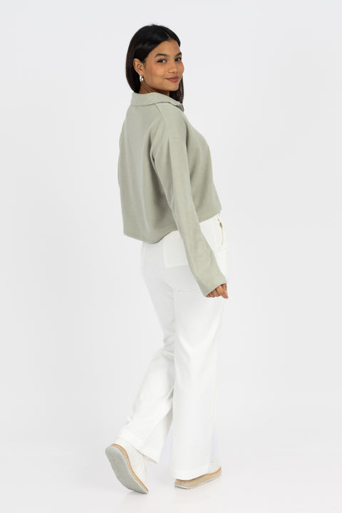 ⁠Chompa Abril - Verde manzana