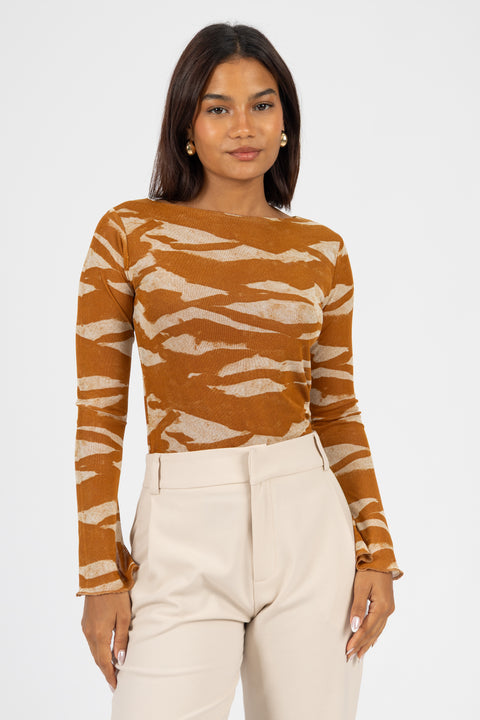 Polo Priscilla - Camel Print