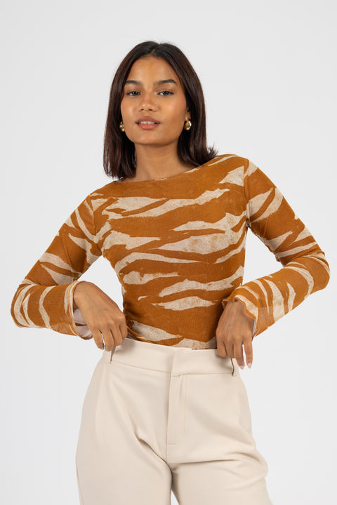 Polo Priscilla - Camel Print