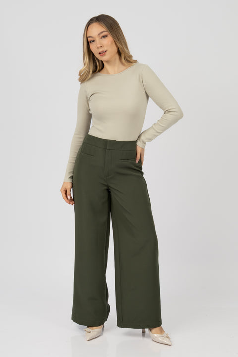 ⁠Pantalón Marbella - Verde olivo