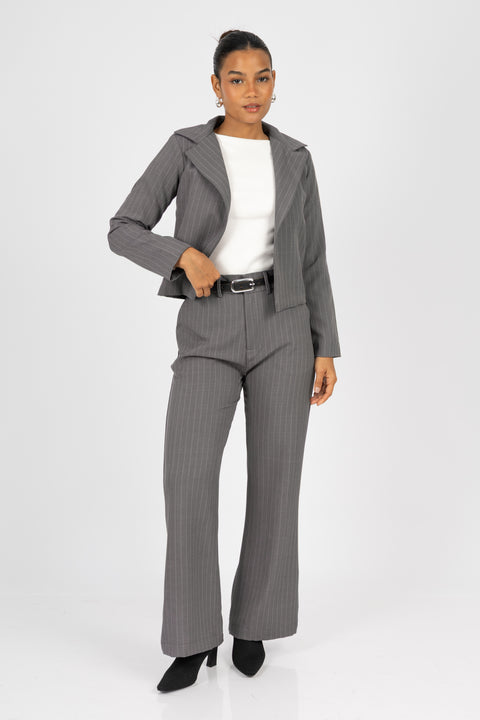 Blazer Camille - Plomo rayas