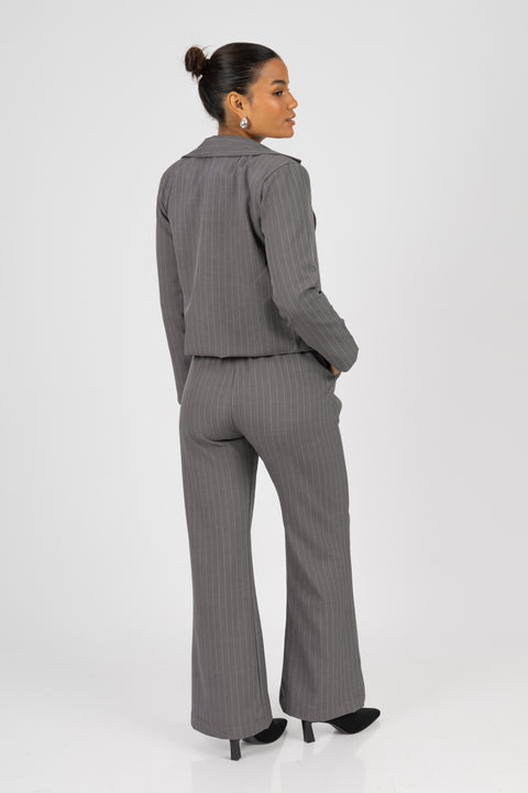 Blazer Camille - Plomo rayas